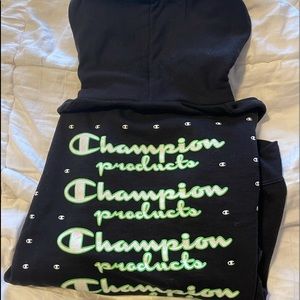 Champion | Sweaters | Champion Uo Exclusive Neon Stacked Hoodie | Poshmark